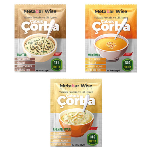 Metabar Wise Yüksek Proteinli Çabuk Meal(Öğün)- Mix – 9’lu Kutu