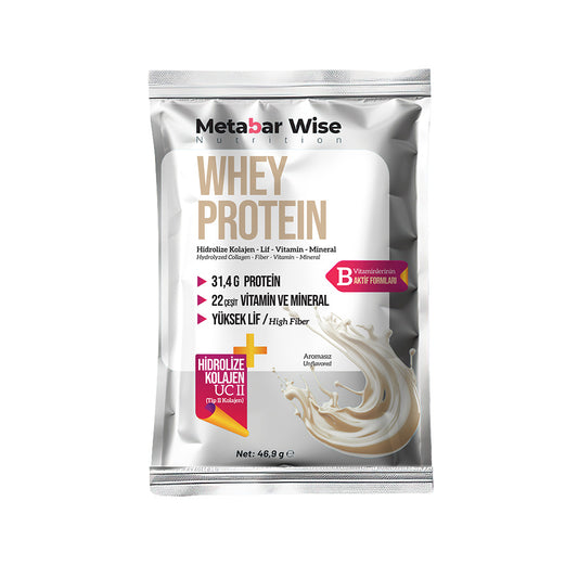 Metabar Wise Whey Protein – Aromasız Saşe – 30’lu Kutu