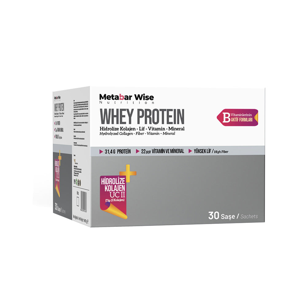 Metabar Wise Whey Protein – Aromasız Saşe – 30’lu Kutu