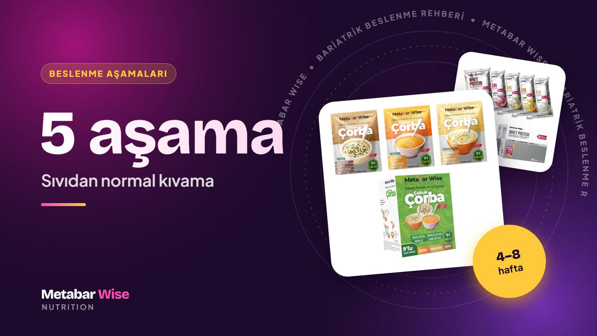 Bariatrik Cerrahi Sonrası Beslenme Aşamaları: Sıvıdan Normal Beslenmeye