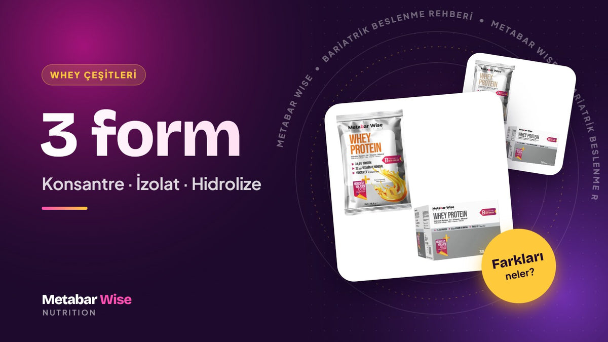 Whey Protein Çeşitleri: Konsantre, İzolat ve Hidrolize Farkı