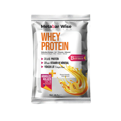 Metabar Wise Whey Protein – Kavun Aromalı Saşe – 7’li Kutu