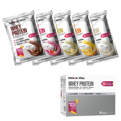 Metabar Wise Whey Protein – Mix – 15’li Kutu