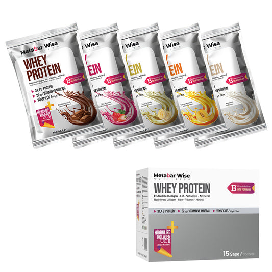 Metabar Wise Whey Protein – Mix – 15’li Kutu