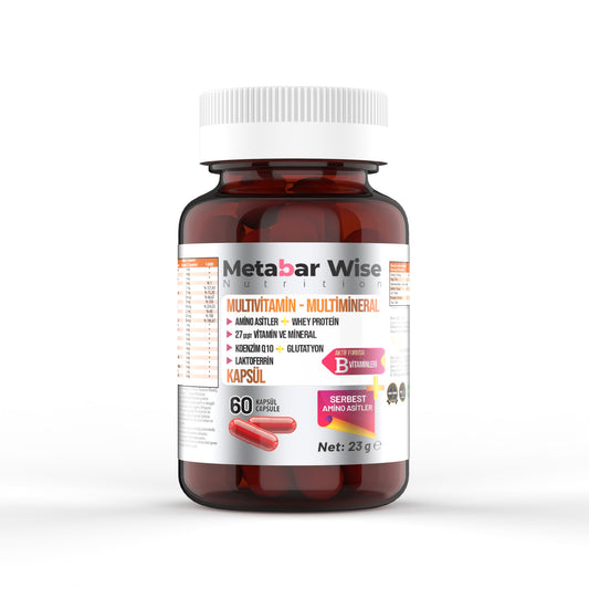 Metabar Wise Whey Protein Multivitamin 60 Kapsül