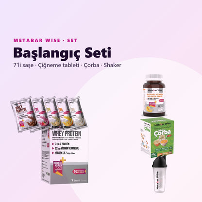 Başlangıç Seti 7'li · Saşe, Tablet, Çorba ve Shaker