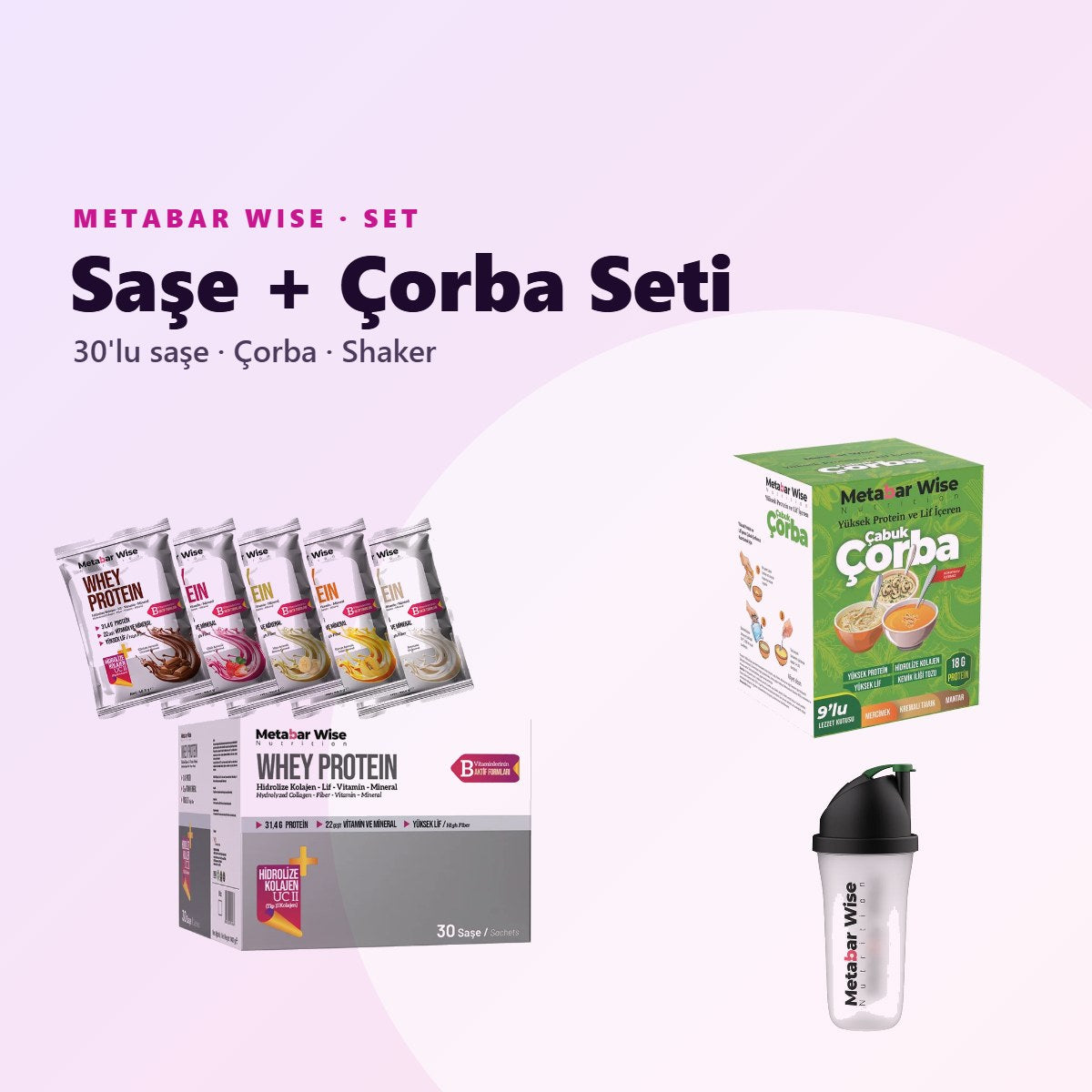 Saşe + Çorba Seti 30'lu · Saşe, Çorba ve Shaker