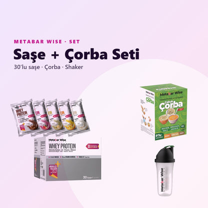 Saşe + Çorba Seti 30'lu · Saşe, Çorba ve Shaker
