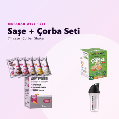 Saşe + Çorba Seti 7'li · Saşe, Çorba ve Shaker