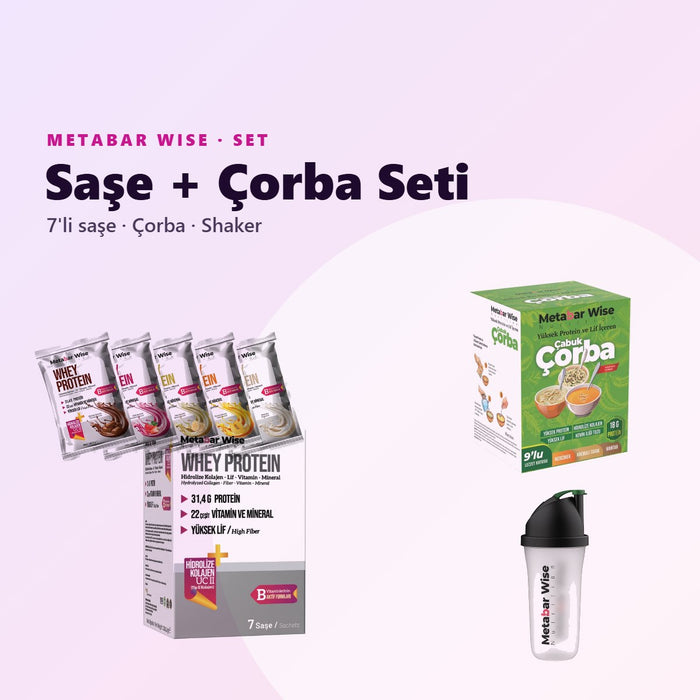 Saşe + Çorba Seti 7'li · Saşe, Çorba ve Shaker