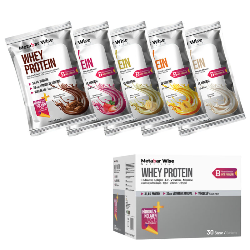 Metabar Wise Whey Protein - Mix - 30'lu Kutu